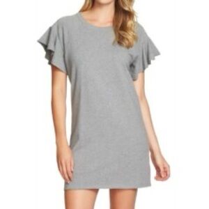 1. State Gray Short Sleeve Shift Dress